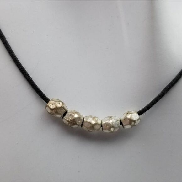 Jewelry - Brutalist simplistic silver nugget necklace